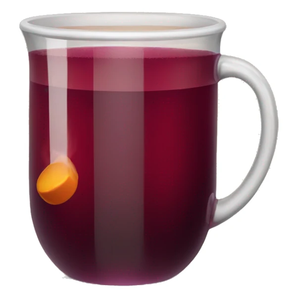A cup of hot mulled wine sticker