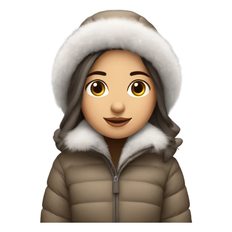 winter girl whit canada goose sticker