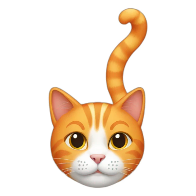 Orange cat  sticker