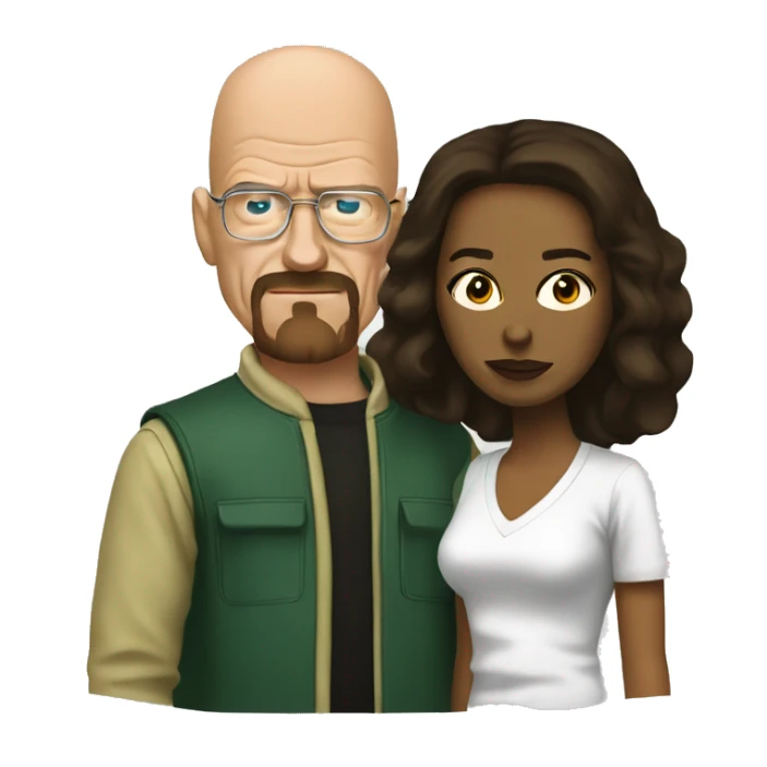 Create Hank and Marie from breaking bad tv show  sticker