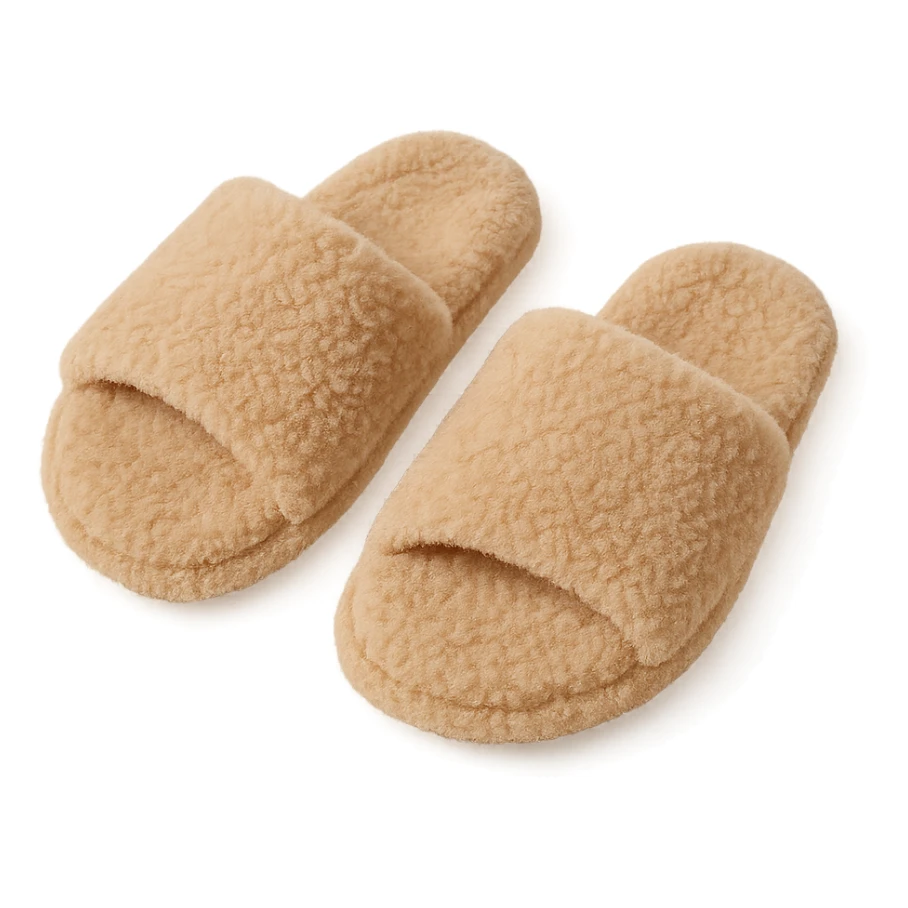 cozy slippers, classic fuzzy style sticker