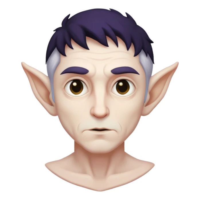Older male shadow fae sticker