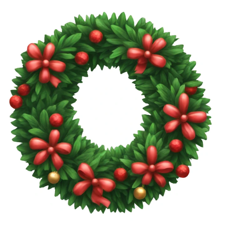 Christmas wreath no ornaments  sticker
