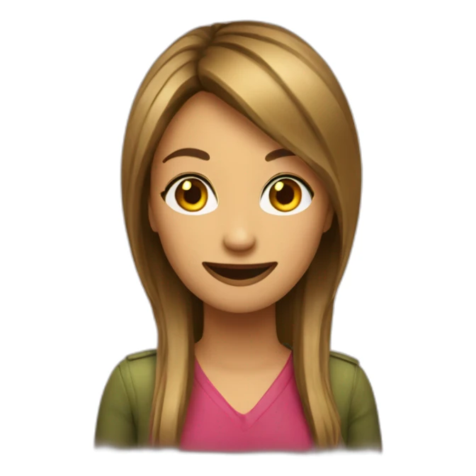 Women uno game smiley sticker