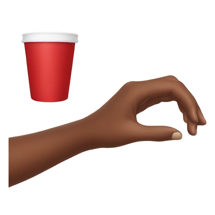red cup in hand sticker