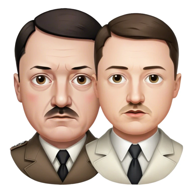 Adolf hitler with elon musk sticker