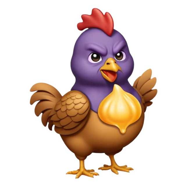 fart chicken I love legend Thanos sticker
