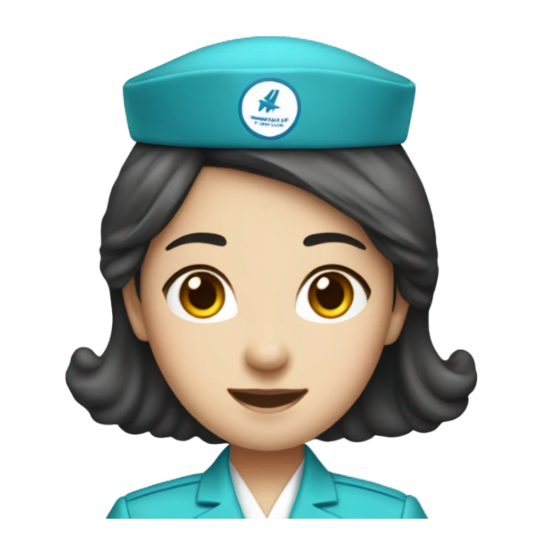 korean air flight attendant sticker