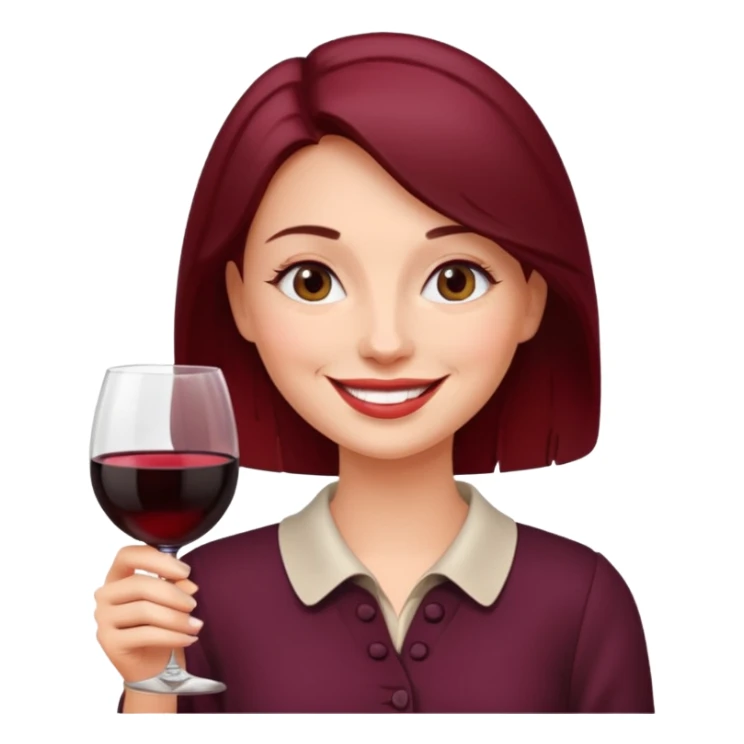 naga polska kobieta z winom sticker