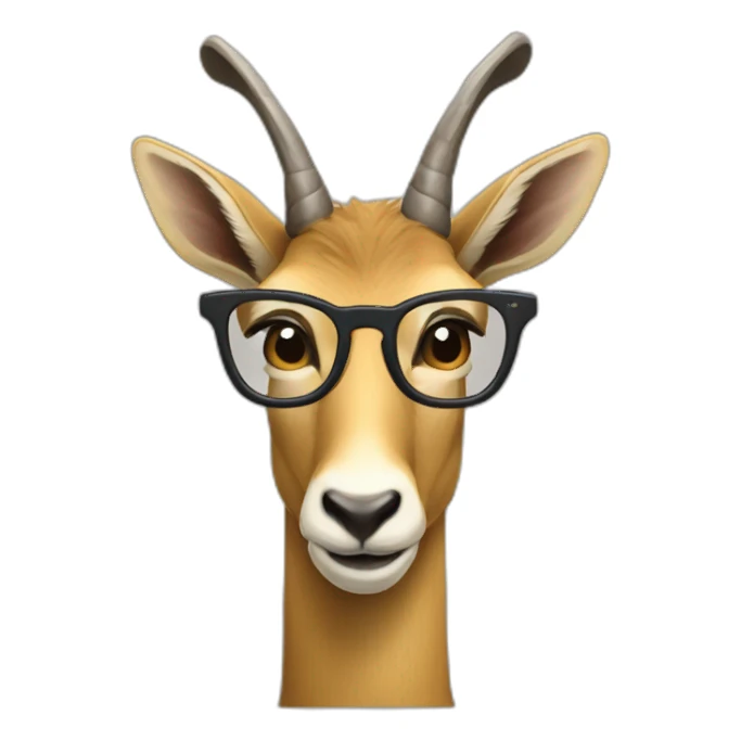 Un chamois qui a des lunettes sticker
