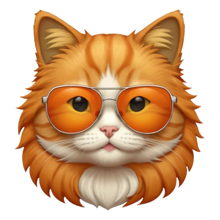Cat with sunglasses sticker
