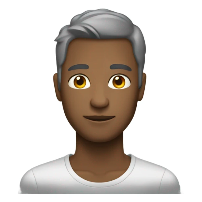 crea un emoji gris sticker