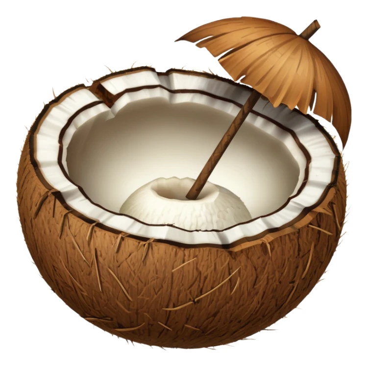 Noix de coco légèrement plus petite sticker