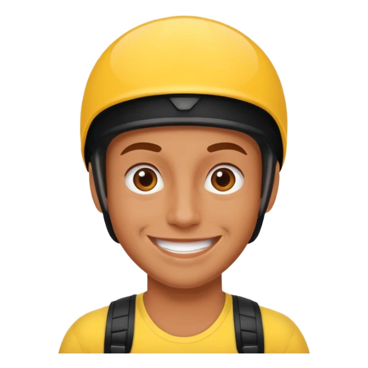 extreme sports lover face sticker