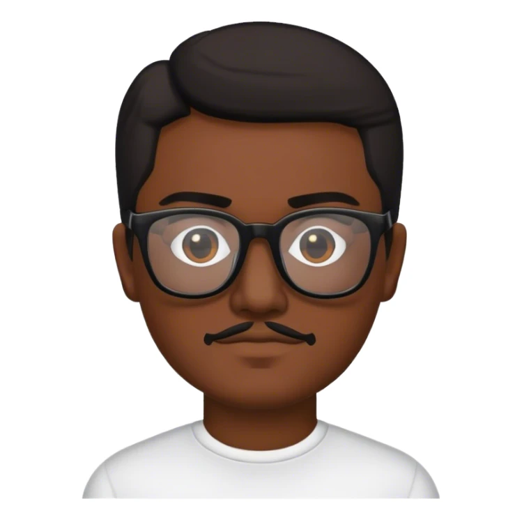 Mafia man, mexican skin, glasses black sticker