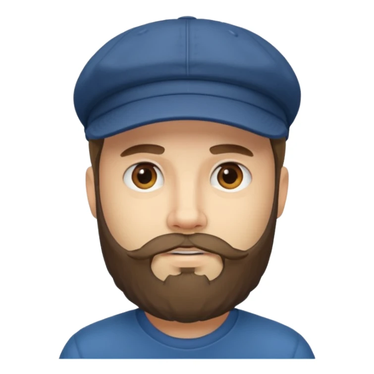 As un señor con barba y gorra sticker