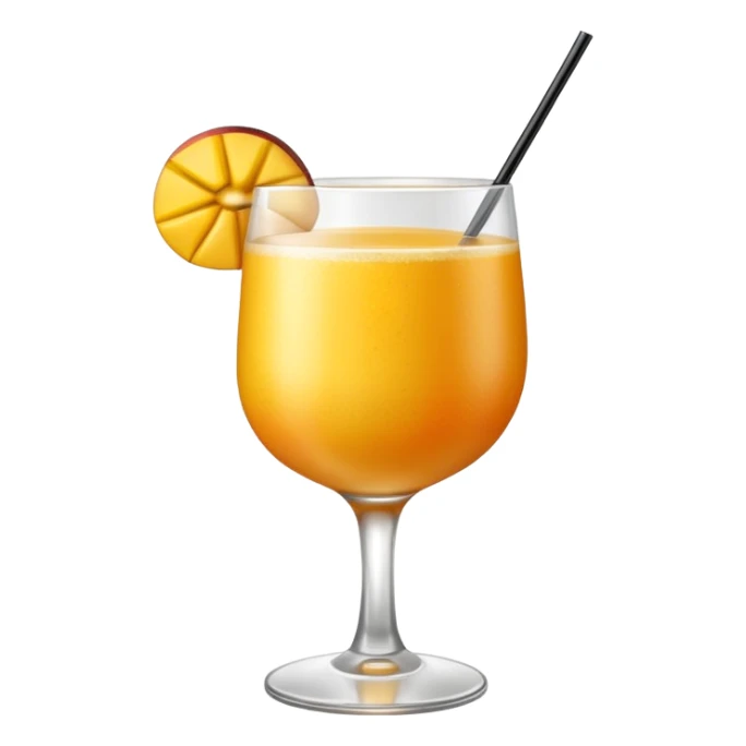 A mango cocktail, cocktail sticker
