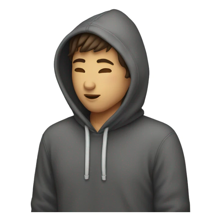Hoodie guy kissing sticker