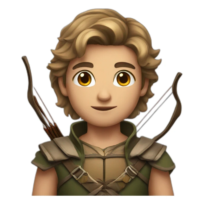 Young archer sticker