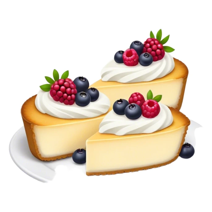 cheesecakes with berries and sour cream sticker