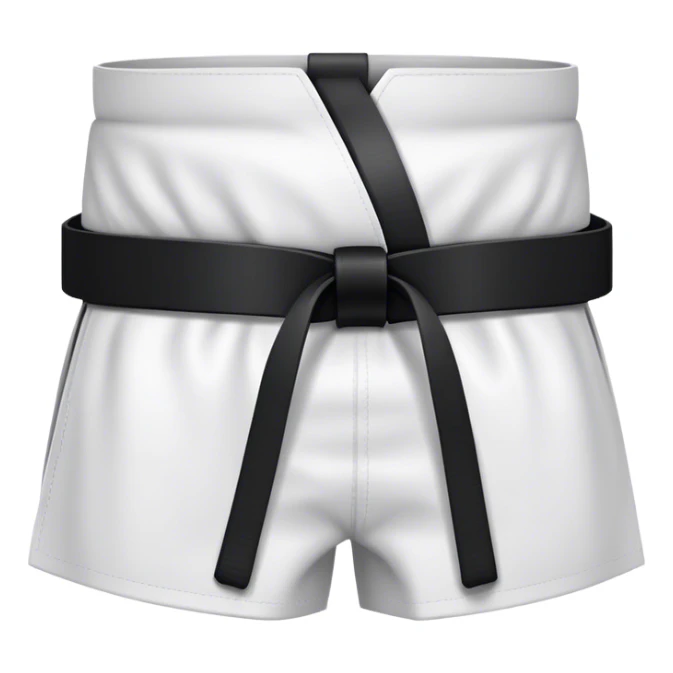 black karate belt sticker