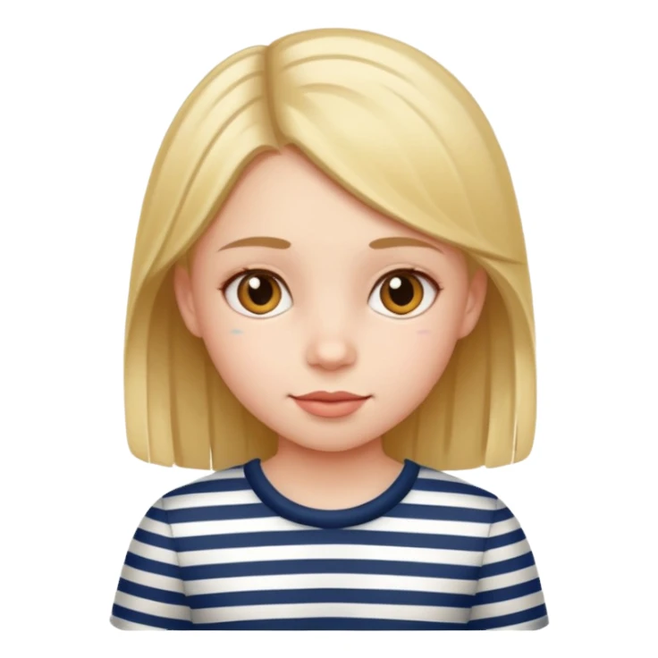 GIRL KID IN STRIPES sticker