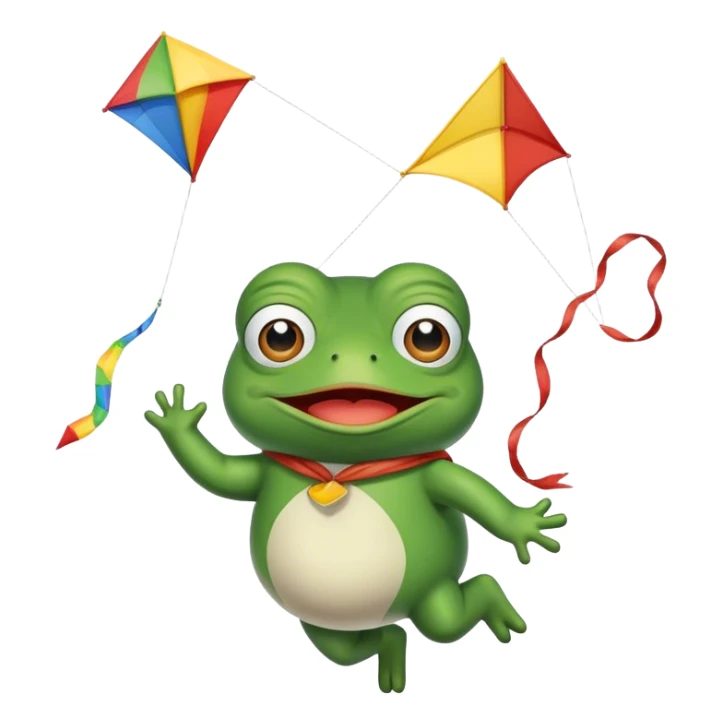 Emojis related to kite with pepe sticker
