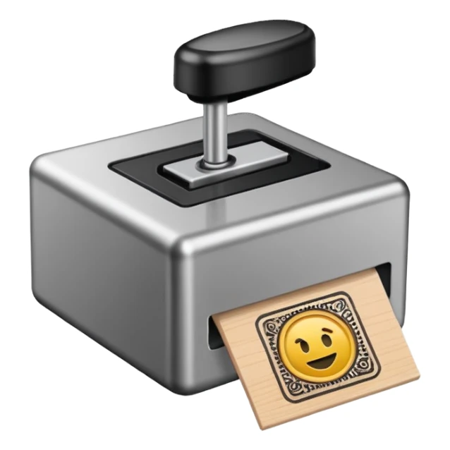 LATE 20TH CENTURY ADMINISTRATIVE STAMP TOOL sticker