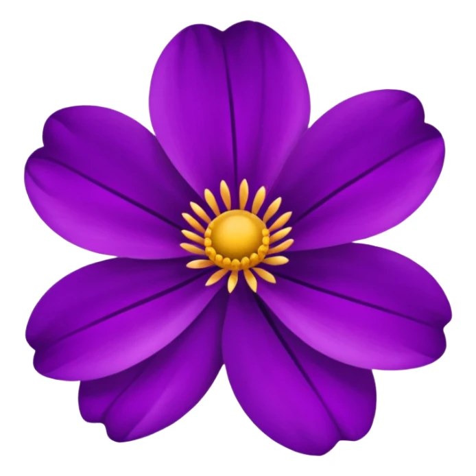 beautiful purple flower sticker