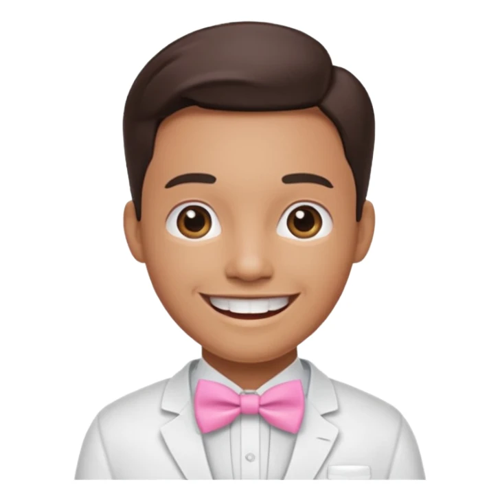 Dentista con un lazo rosa sticker