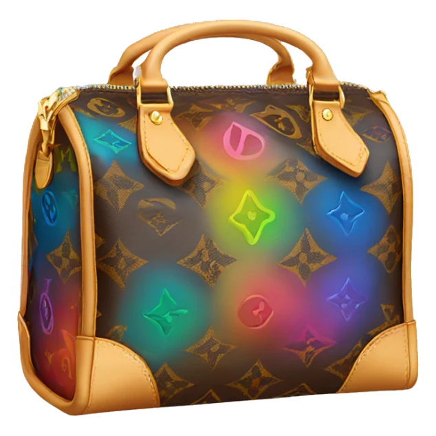 Louis Vuitton bag colorful sticker