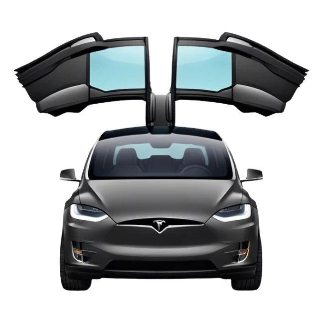 Tesla Model X - Tesla (Model Year: 2022) (Iconic colour: Black) sticker