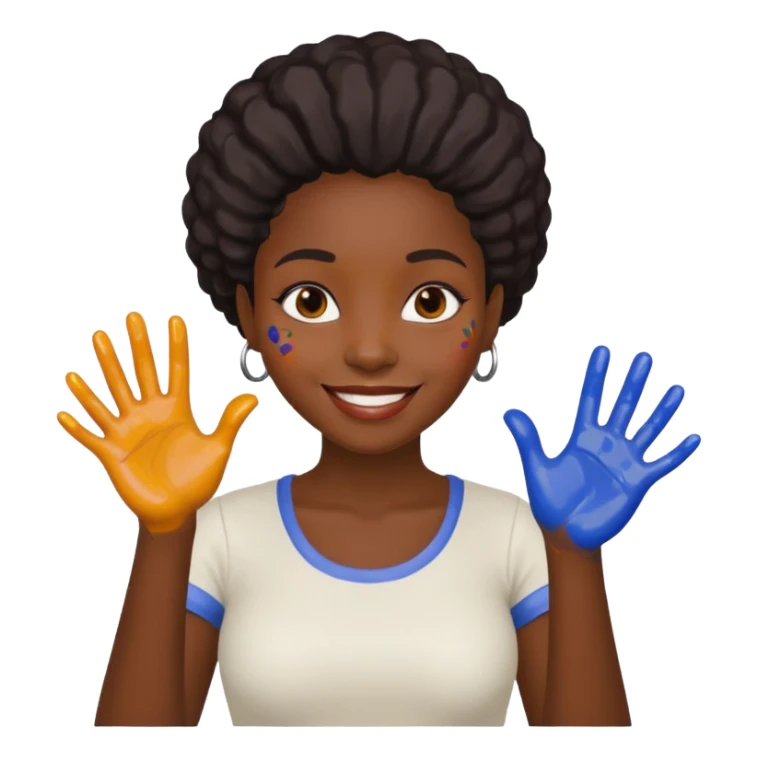 Ceramic Painter black woman sticker