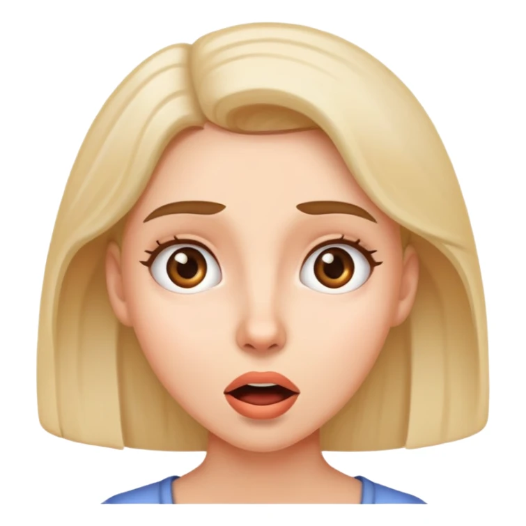 a very suprised woman  sticker