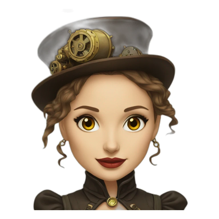 steam punk natalie portman sticker