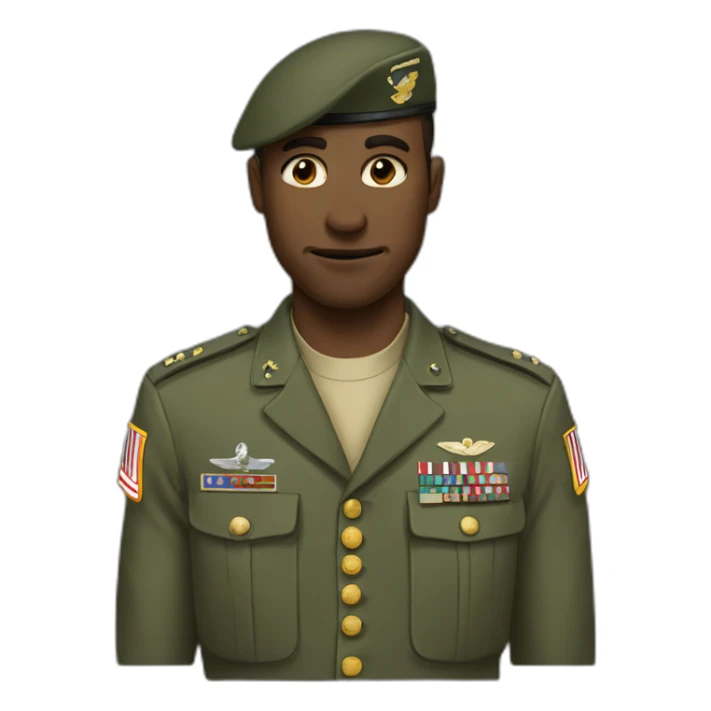 Military nods sticker