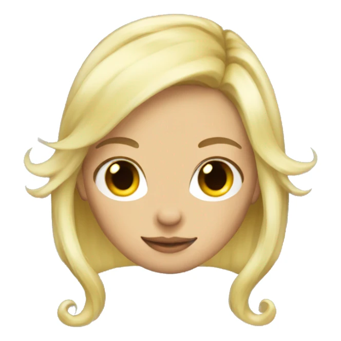 Blonde haired hair with dragon wings sticker