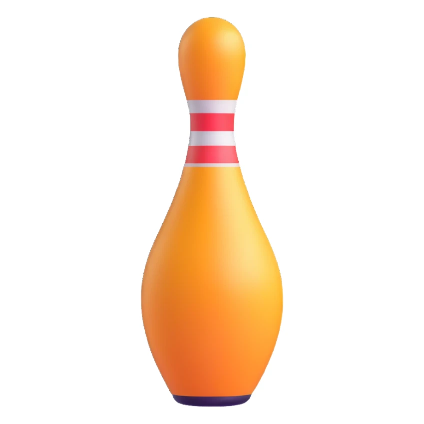 bowling pin sticker