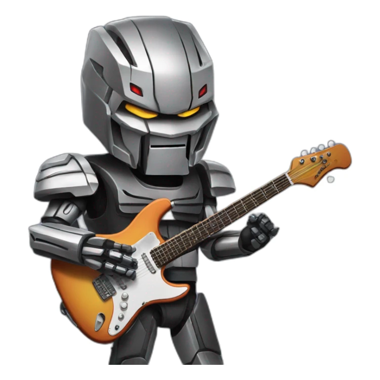 Megatron who play guitar sticker