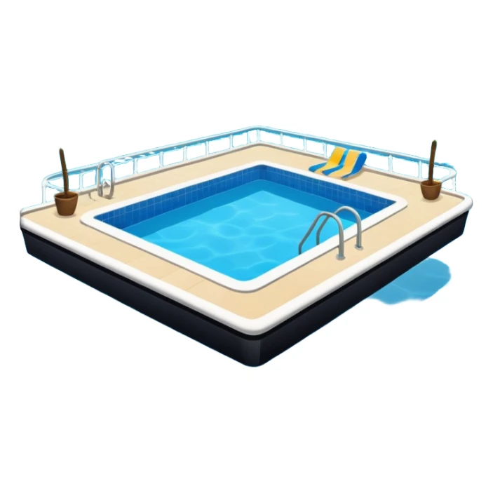 swimming pool in a cruise sticker