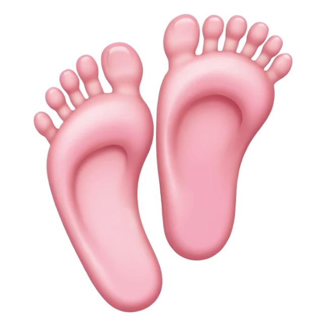 pink baby feet sticker