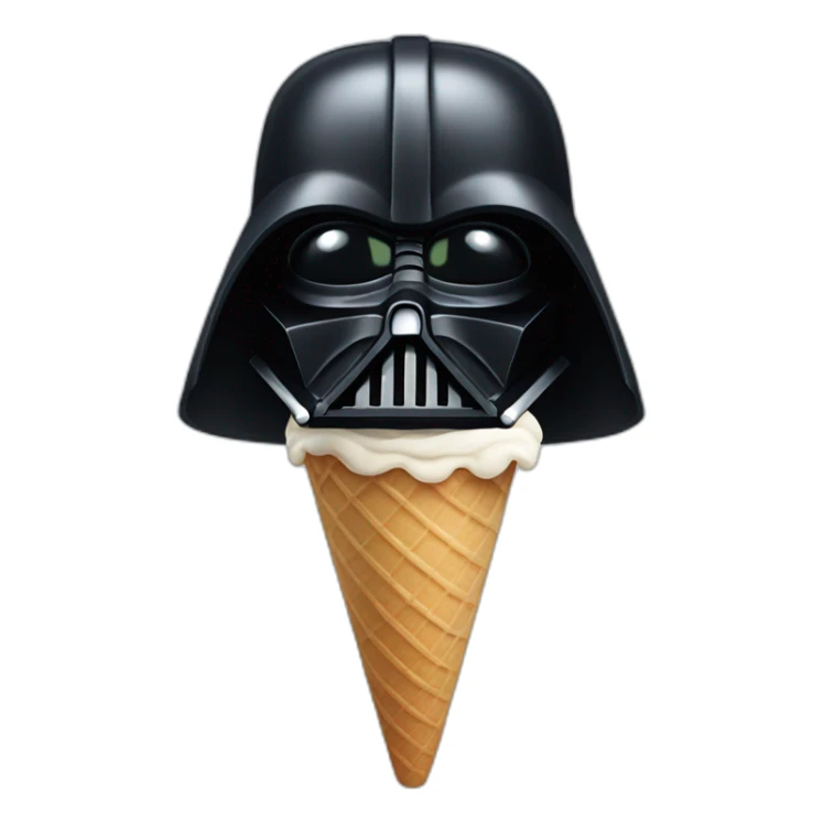 Ice cream Darth vader sticker