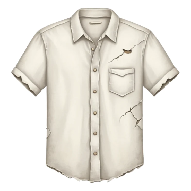 vintage Torn shirt with out pocket sticker