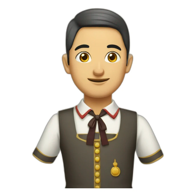 Alsacien en tenue traditionnelle sticker