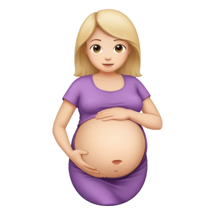 Pregnant belly sticker
