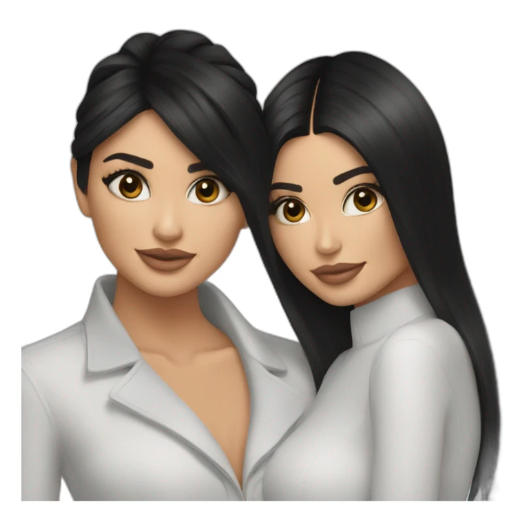 kendal jenner with kylie jenner sticker