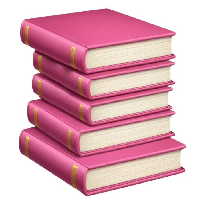 Rózsaszín könyvek sticker