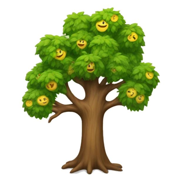 Smily Tree sticker