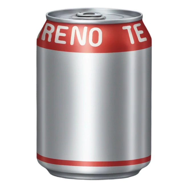 Round soda can  sticker