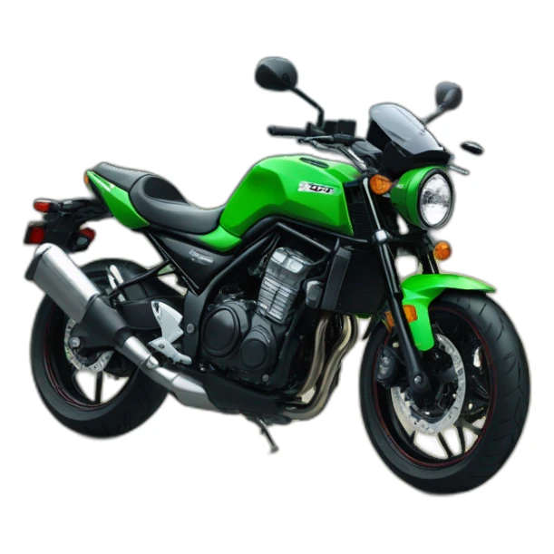 Frog in a kawasaki z650rs sticker